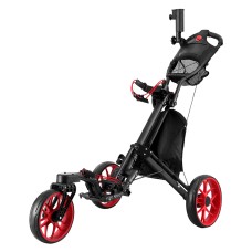 Everfit Foldable Golf Buggy Trolley Cart, 3-Wheel Aluminium, 360° Swivel, Umbrella & Cup Holder, 138x75x117cm Everfit Foldable Golf Buggy Trolley Cart, 3-Wheel Aluminium, 360° Swivel, Umbrella & Cup Holder, 138x75x117cm