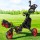 Everfit Foldable Golf Buggy Trolley Cart, 3-Wheel Aluminium, 360° Swivel, Umbrella & Cup Holder, 138x75x117cm