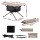 Weisshorn Folding Camping Table Portable Picnic Desk Waterproof 600D Polyester Metal Frame Compact Foldable with Carry-B