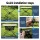 Weisshorn Folding Camping Table Portable Picnic Desk Waterproof 600D Polyester Metal Frame Compact Foldable with Carry-B
