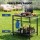 Weisshorn Outdoor BBQ Prep Cart Stainless Steel Top Mobile Kitchen Trolley Heavy Duty Wheels Tank Holder