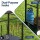 Weisshorn Outdoor BBQ Prep Cart Stainless Steel Top Mobile Kitchen Trolley Heavy Duty Wheels Tank Holder