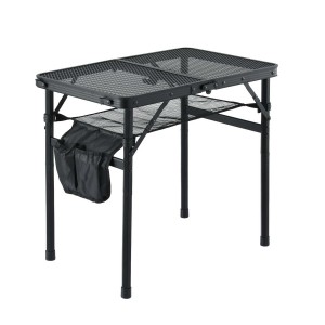 Gardeon BBQ Camp Table 60×40×56cm Foldable Lightweight 2.5kg Heavy Duty Mesh Top 30kg Capacity Dual Height