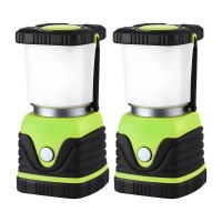 Weisshorn 2-Pack 1000LM LED Camping Lanterns: Waterproof, 70+ Hr Runtime, Stepless Dimming, 4 Modes, Dual Hooks