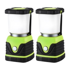 Weisshorn 2-Pack 1000LM LED Camping Lanterns: Waterproof, 70+ Hr Runtime, Stepless Dimming, 4 Modes, Dual Hooks