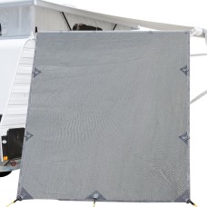 Weisshorn Caravan Awning End Screen 2.1x1.8M - UV Protection, Reversible, Water-Repellent, Includes Ropes & Pegs