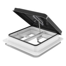 Weisshorn Black Caravan Roof Vent Hatch 350x350mm - Low Noise, Insect-Proof, All-Weather, Easy Install, 1-Year Warranty