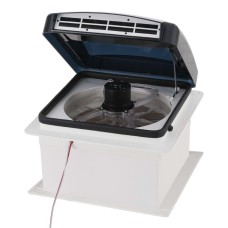 Weisshorn Caravan Vent: 12V Reversible Fan, Low Noise, Insect-Proof, 50° Wide Angle, Fits 36cm Roof, All-Weather Use