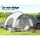 Weisshorn SUV Camping Tent with Rear Extension, Water-Resistant PU2000 Oxford Fabric, Fits 4, 250x200x200cm, Grey