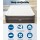 Bestway Queen Air Mattress - 46cm Flocked Surface, I-Beam Construction, Rapid Inflation with Built-In Pump, Grey