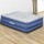 Bestway Queen Air Mattress - Inflatable Bed, 61cm, Blue, Flocked Surface, Built-in Pump, Indoor/Outdoor Use