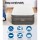 Bestway Fortech Single Air Mattress - 46cm Grey, Durable Vinyl, Built-In Pump, Antimicrobial, Indoor/Outdoor Use