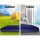 Bestway Single Size Navy Air Mattress - Flocked Surface, Coil-Beam, Built-in Pump, Indoor/Outdoor Use, 1-Year Warranty
