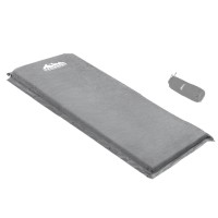 Weisshorn Self-Inflating Camping Mattress Grey | 9.5cm Thick Foam | Water Resistant | 187x66cm | Easy Setup & Carry