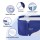 Weisshorn Foldable Bathtub with Insulation & Support, Navy Blue, 114x62cm - Includes Inflatable Pillow & Air Pump