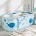 Weisshorn Foldable Bathtub 132x65cm Blue, 5-Layer Insulation, PVC Spa Bucket with Cushion, Indoor/Outdoor Use