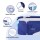 Weisshorn Foldable Bathtub 134x65cm Navy Blue - 5-Layer Insulated PVC Spa with Inflatable Cushion & Easy Drain System