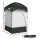 Weisshorn Portable Camping Shower Tent, 190T Polyester, 120x120x215cm, Fibreglass Poles, Extra Headroom, Green