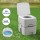 Weisshorn 20L Portable Toilet and Shower Tent Set with 12L Freshwater High Stability Fibreglass Poles