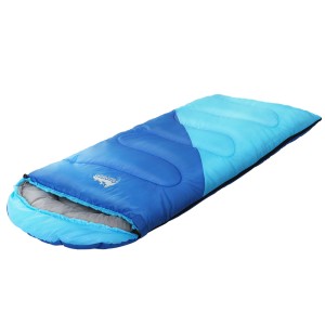 Weisshorn Kids Sleeping Bag 172cm - Thermal, Water-Resistant, Lightweight, Blue, -5°C to 20°C, Cosy Camping Comfort