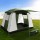 Weisshorn 6-Person Camping Tent, Weatherproof 190T Polyester, Spacious Design with Awning, Green/White, Easy Setup