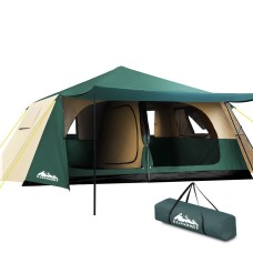Weisshorn Instant Up 8-Person Dome Tent - 210T Polyester, 425x245x212cm, 2 Rooms, UV & Water-Resistant, Easy Weisshorn Instant Up 8-Person Dome Tent - 210T Polyester, 425x245x212cm, 2 Rooms, UV & Water-Resistant, Easy