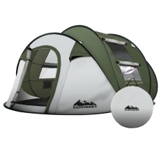 Weisshorn 5-Person Instant Up Camping Tent - Quick Pop-Up, Heavy-Duty 190T Polyester, UV & Water-Resistant, Green Dome Weisshorn 5-Person Instant Up Camping Tent - Quick Pop-Up, Heavy-Duty 190T Polyester, UV & Water-Resistant, Green Dome