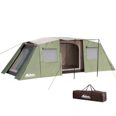 Weisshorn 10-Person Instant Up Camping Tent - UV Protected, Water-Resistant, 3 Rooms, Easy Setup, Green, 12kg Weisshorn 10-Person Instant Up Camping Tent - UV Protected, Water-Resistant, 3 Rooms, Easy Setup, Green, 12kg