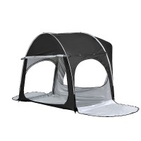Weisshorn Black SUV Camping Tent - Water-Resistant, UV Protection, 3-Person, Oxford Fabric, 292x144x203cm, Portable