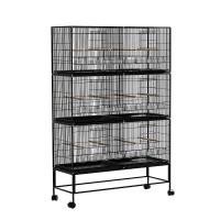 i.Pet 175cm Large Aviary Bird Cage - Expandable, Galvanised Iron, 12 Perches, 6 Cages, Easy Assembly, for Small Birds