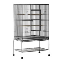 i.Pet 138cm Large Bird Cage Aviary - Durable Wrought Iron, Safe Powder Coated, Easy Clean, with Stand & Wheels