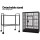 i.Pet 144cm Large Bird Cage Aviary, Black Wrought Iron, Mobile with Lockable Casters, Easy-Clean Tray, Ideal for Birds