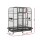 i.Pet Extra Large Bird Cage Aviary 185cm - Durable Wrought Iron, Lockable Wheels, Removable Divider, Slide-out Trays