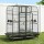 i.Pet Extra Large Bird Cage Aviary 185cm - Durable Wrought Iron, Lockable Wheels, Removable Divider, Slide-out Trays