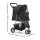 i.Pet Large Foldable Pet Stroller: 3-Wheel Travel Pram for Dogs & Cats, 600D Oxford Fabric, EVA Wheels, 15kg Capacity