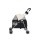 i.Pet Pet Stroller Pram: Foldable, Steel Frame, 360° Wheels, Water-Resistant Oxford Fabric, 15kg Capacity, Black/White