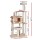 i.Pet Cat Tree Tower 142cm - Wooden Condo with Sisal Scratching Posts, Plush Beds, Hanging Toys, Easy Assembly