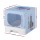 i.Pet Large Enclosed Foldable Cat Litter Box with Scoop, Double Door Design, Ventilation, 48.5x38.5x38.5cm, Blue