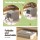 i.Pet Large Foldable Enclosed Cat Litter Box with Ventilation, Removable Tray & Scoop - Grey 48.5x38.5cm, PP Material