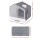 i.Pet Grey Enclosed Cat Litter Box with Scoop & Mat - Spacious, Odour-Control Design, Durable Plastic, Easy Clean