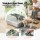 i.Pet Stainless Steel Large Semi-Enclosed Cat Litter Box Set with Mat Scoop Grey Durable Anti-Scratch High Sides