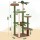 i.Pet 152cm Leafy Jungle Cat Tree Tower Multi-Level Scratching Post with Sisal Canopy and Cradle (Green)