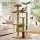 i.Pet 152cm Leafy Jungle Cat Tree Tower Multi-Level Scratching Post with Sisal Canopy and Cradle (Green)