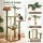 i.Pet 152cm Leafy Jungle Cat Tree Tower Multi-Level Scratching Post with Sisal Canopy and Cradle (Green)