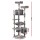 i.Pet 184cm Cat Tree Tower Condo - Light Grey Plush Velvet, Sisal Posts, Multi-Level with Perches & Hanging Ball