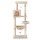 i.Pet 143cm Cat Tree Tower in Beige - Plush Velvet, Sisal Posts, Multi-Level Condo with Toys for Scratching & Lounging