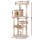 i.Pet 143cm Cat Tree Tower in Beige - Plush Velvet, Sisal Posts, Multi-Level Condo with Toys for Scratching & Lounging