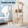 i.Pet 143cm Cat Tree Tower in Beige - Plush Velvet, Sisal Posts, Multi-Level Condo with Toys for Scratching & Lounging