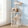 i.Pet 143cm Cat Tree Tower in Beige - Plush Velvet, Sisal Posts, Multi-Level Condo with Toys for Scratching & Lounging