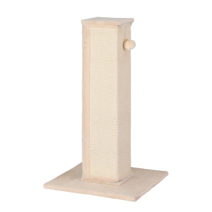 i.Pet 89cm Cat Tree Scratching Post Tower with Natural Sisal Plush Condo Beige 49x49x89cm Indoor Cat